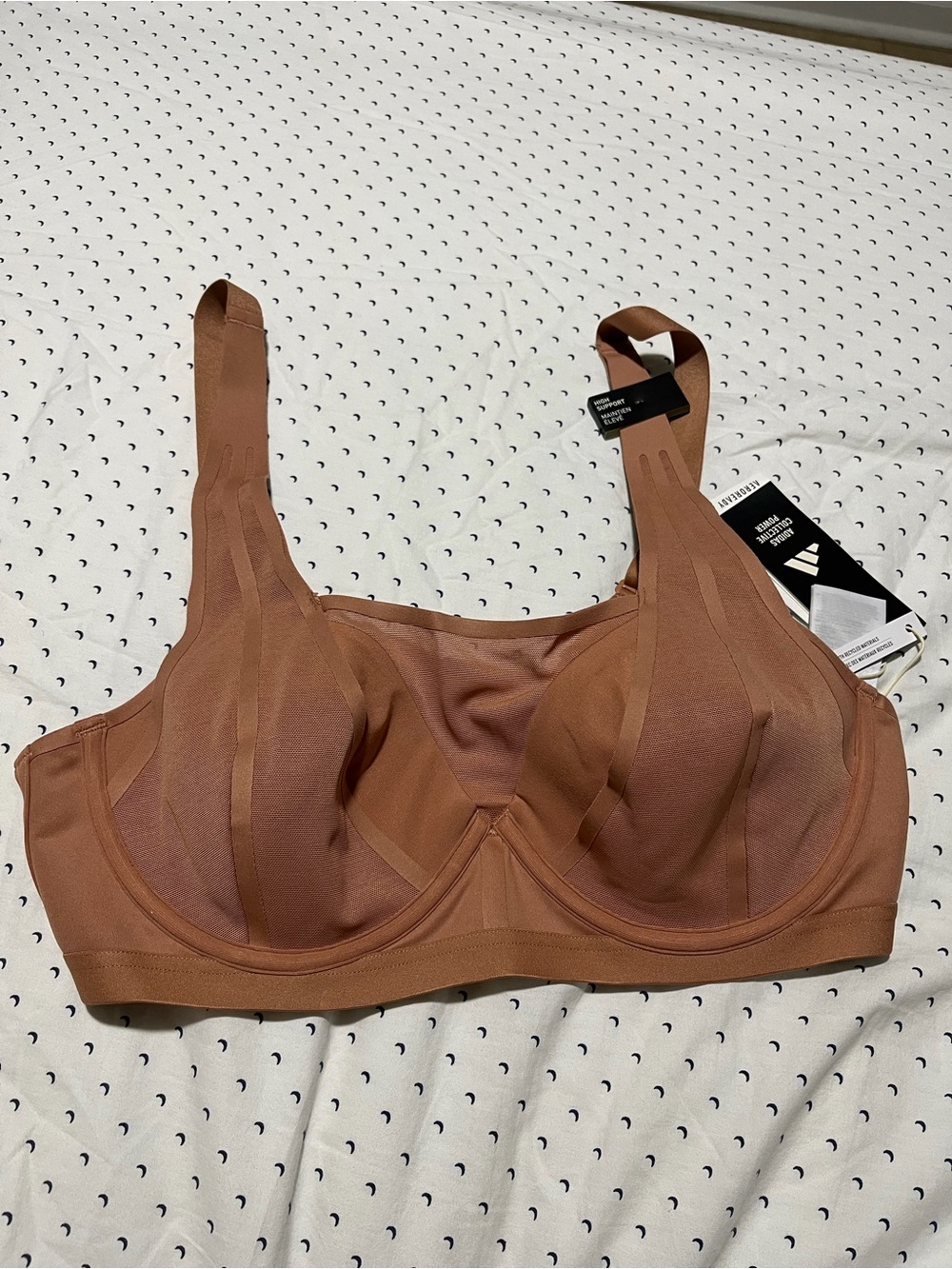 Adidas Support Full-Coverage Bra - Toasted Brown